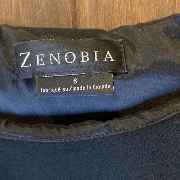 Zenobia size 6 women’s sleeveless mini black dress - Picture 2 of 12